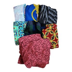 Lularoe Lot‎ 7 Tops Skirts Womens Medium Leggings Randy Cassie Colorful Comfort